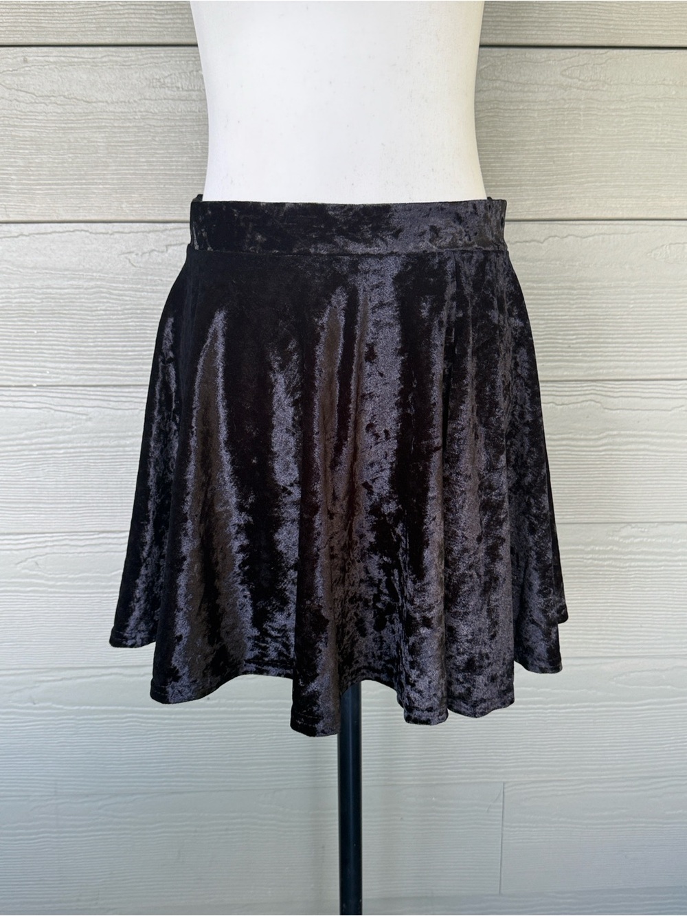 Urban Coco Velvet Skater Skirt